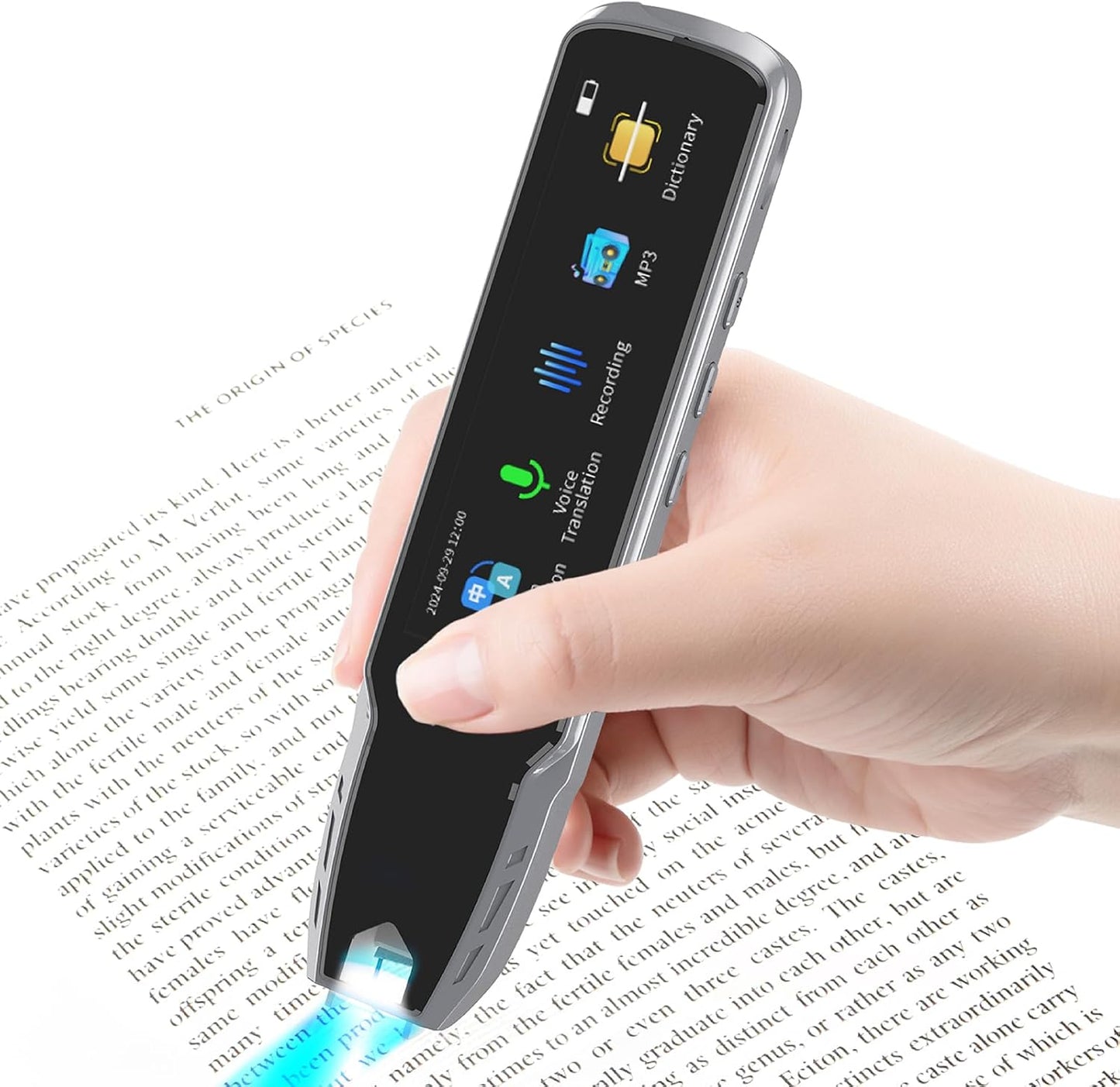 Translation Scanning Pen, Translator Pen for Dyslexia, OCR Scanning Device, Text to Speech Reader Pen, Support 112 Languages Online Translation for Language Learners Business Travel