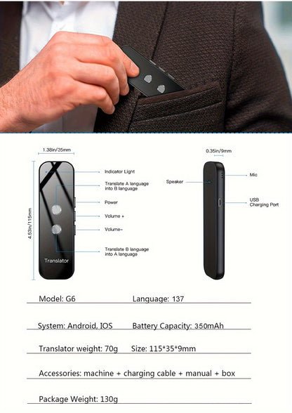 Portable Dual-Direction Language Translator