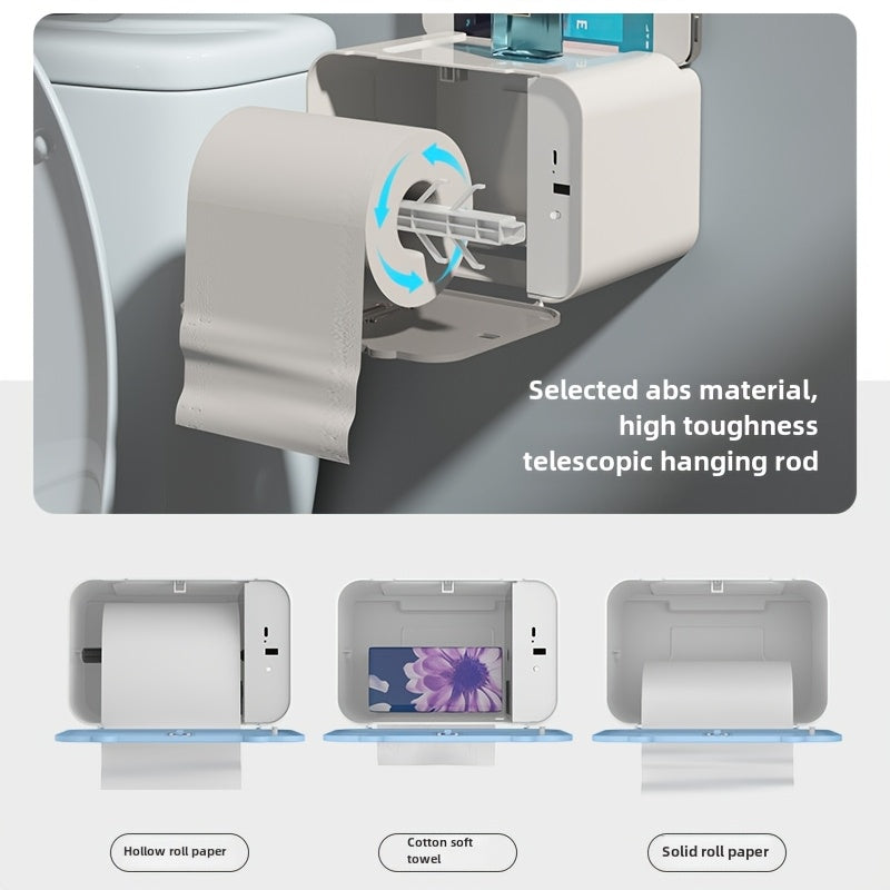 Sleek Wall-Mounted Smart Sensor Tissue Box