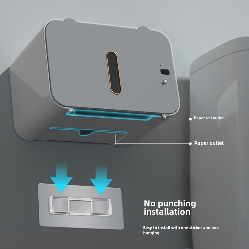 Sleek Wall-Mounted Smart Sensor Tissue Box