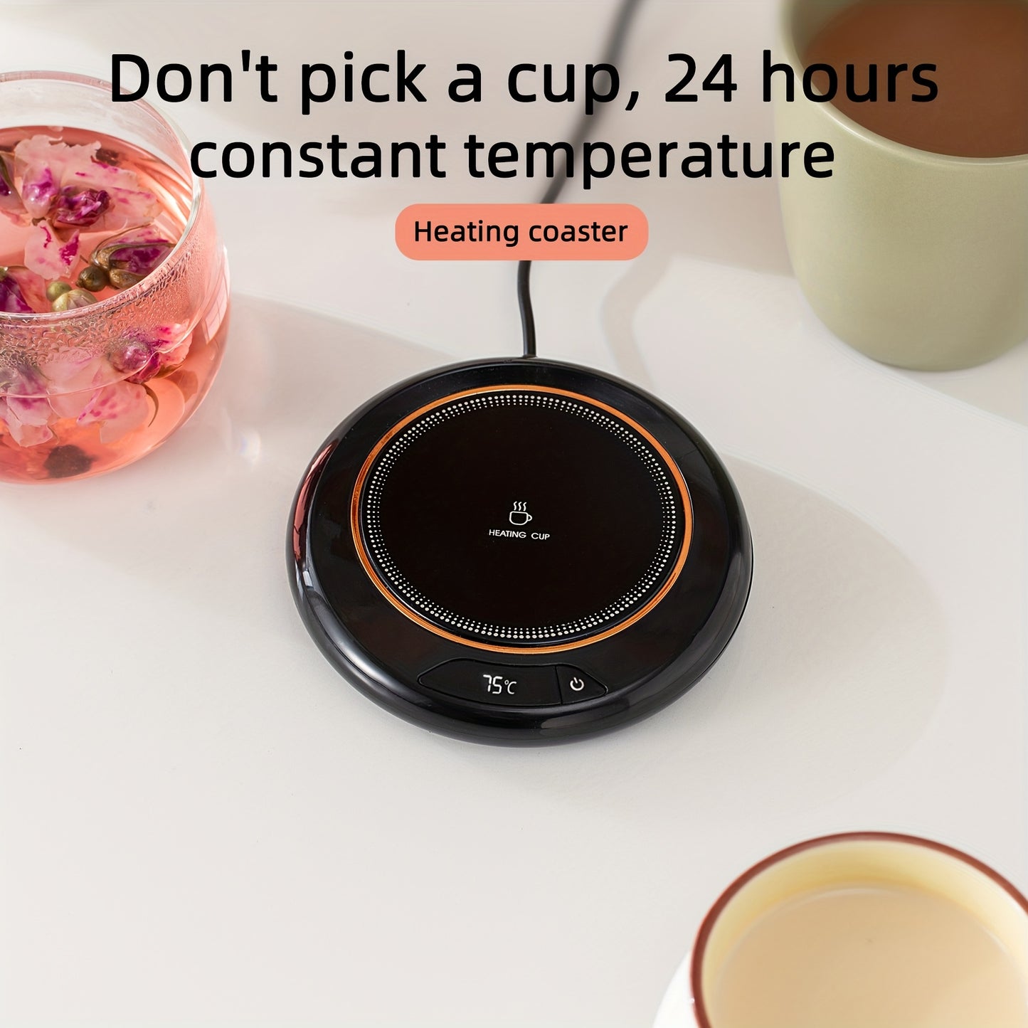 Smart Touch Electric Coffee Cup Warmer Pad