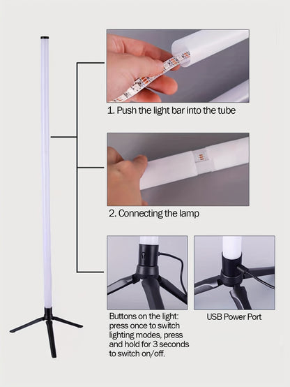 Smarte LED-Stehleuchte