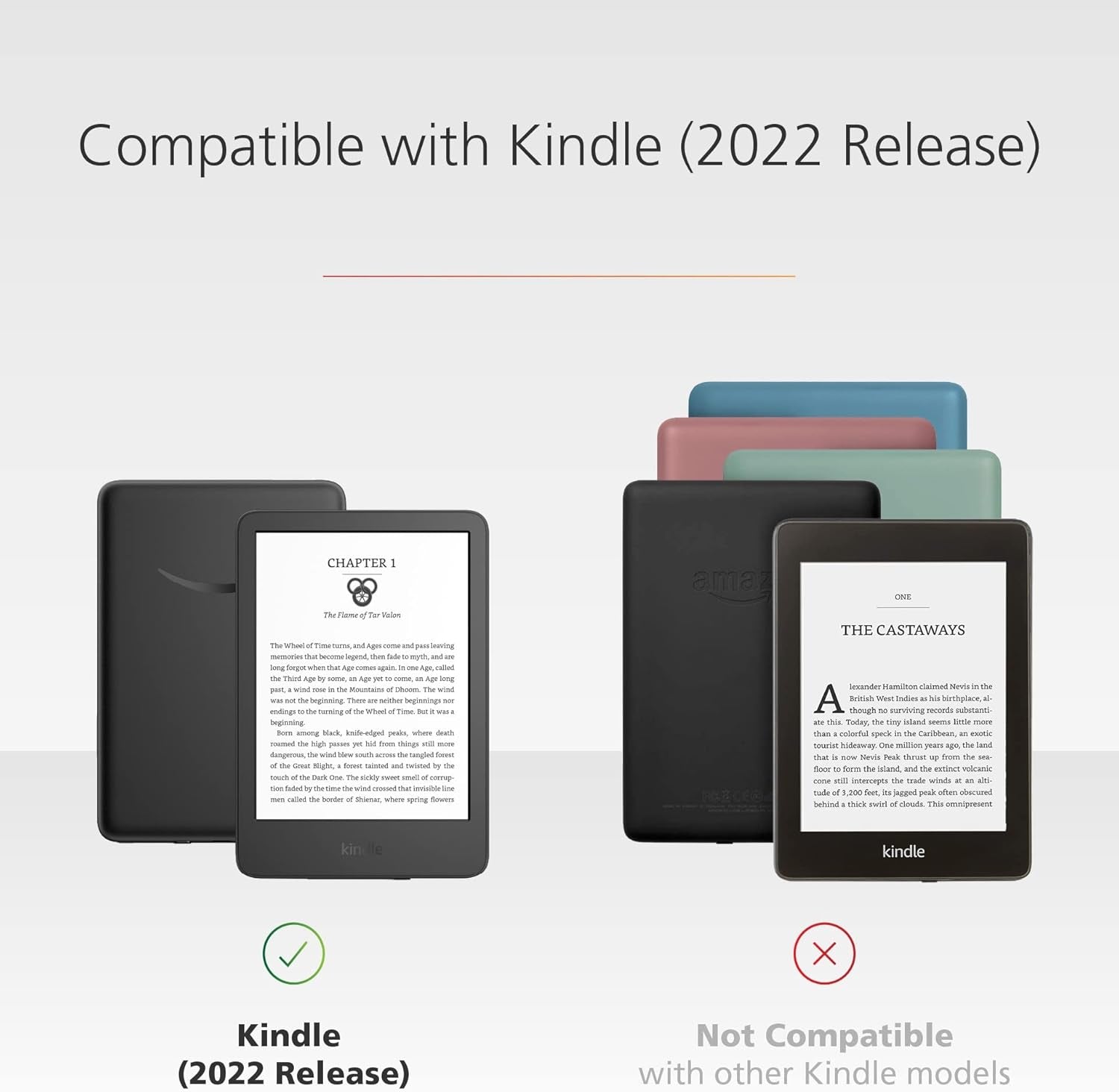 Made for Amazon Clear Case and Glass Screen Protector, for Kindle (2022 Release)