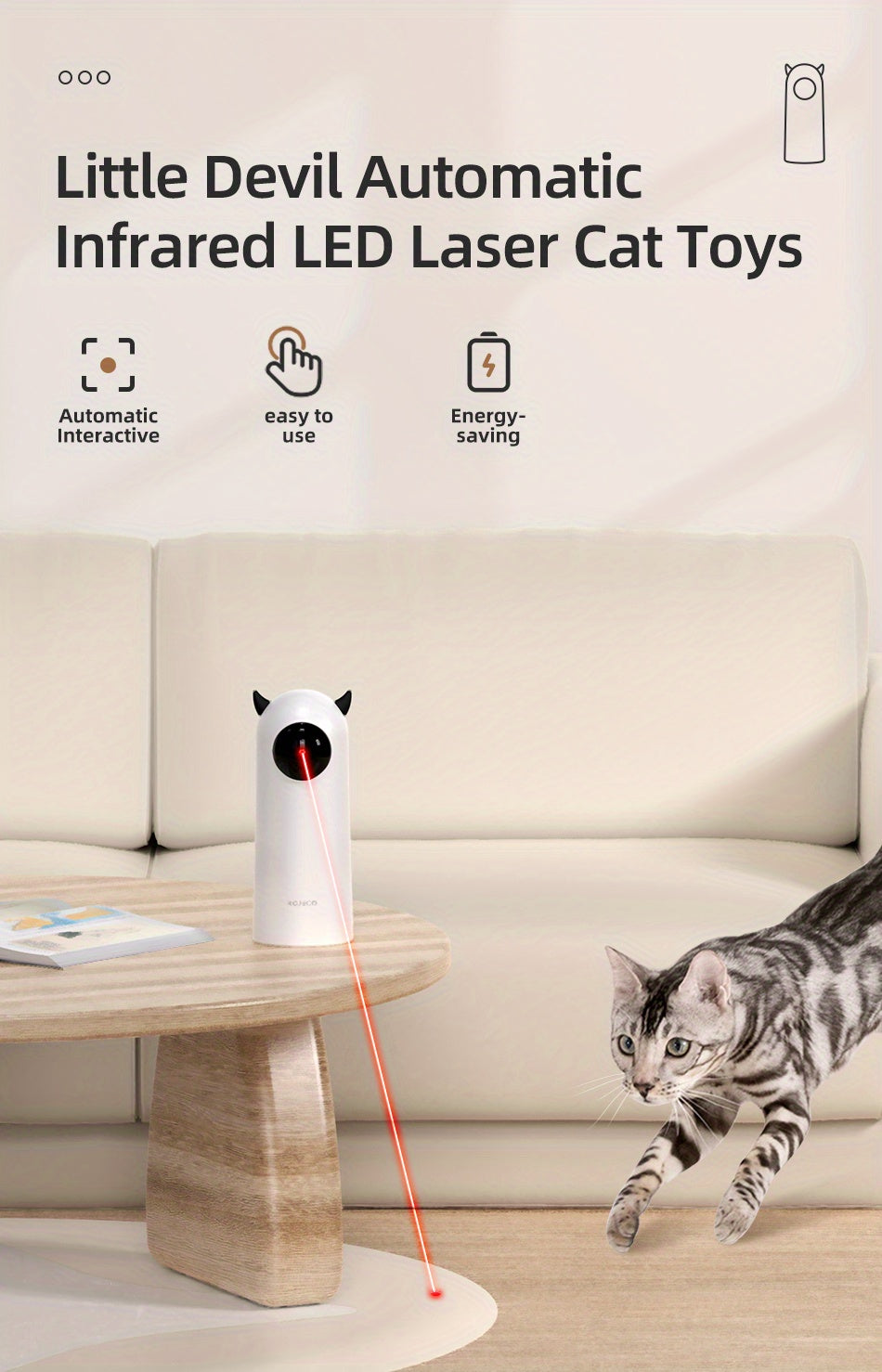 Automatic Laser Light Pet Toy