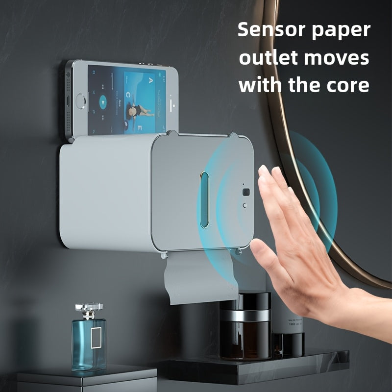 Sleek Wall-Mounted Smart Sensor Tissue Box