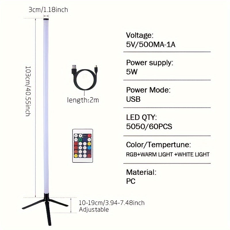 Smarte LED-Stehleuchte